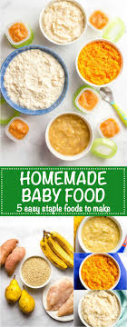 While the recipes themselves are simple, i will show you how to add in a pinch of cinnamon, rosemary, curry, or mint to quickly roasted or steamed fruits and vegetables that enhance their natural flavors. Homemade Baby Food Sweet Potatoes Brown Rice Chicken Pears And Banana Family Food On The Table