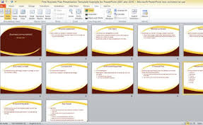 Free Business Plan Presentation Template For Powerpoint 2007 And 20 Business Plan Presentation Business Powerpoint Presentation Free Business Proposal Template