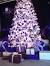 Decorated Purple And White Christmas Tree