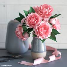 Free Download Diy Frosted Paper Camellia Flower Paper Flower Patterns Paper Flowers Easy Paper Flowers