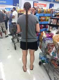 Very Long Braid Down To Her Ankles Unbraided Her Hair Dragging On The Floor