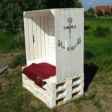 Strandkorb Fur Den Garten Strandkorb Aus Paletten Strandkorb Apfelkiste