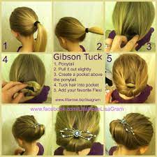 Gibson Tuck How To With Flexi Clip Www Lillarose Biz Lisagram Clip Hairstyles Gibson Girl Hair Gibson Tuck