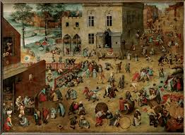 Se sientan a comer y quieren el móvil o la tableta de los padres. Paisajes Del Juego Juegos De Nino De Pieter Brueghel Ladera Sur