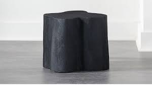 Bruciata Blackened Wood Side Table Cb2 In 2020 Modern Side Table Side Table Wood Side Table