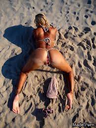 Porn image of latina woman panty pull nude sun tanning spanking tan lines  created by AI