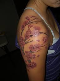 Another One Cherry Blossom Tattoo Shoulder Cherry Blossom Tattoo Blossom Tattoo