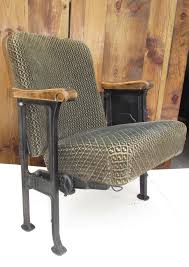 Theater Seat That We Salvaged From An Estate Sale And Restored It Contact Us Though Pinterest Messenger If Interested Home Decor Seating Theater Seating