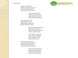 Teks pantun tersebut termasuk jenis pantun : Rika Fausiyah Bahasa Indonesia Mi Materi Pantun Ppt Download