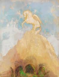 His prints explore haunted, fantastic. White Pegasus Odilon Redon Als Kunstdruck Oder Handgemaltes Gemalde