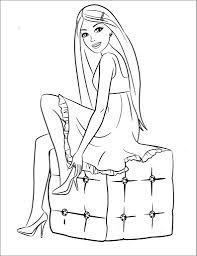 69 barbie pictures to print and color. Barbie Ballerina Coloring Page Coloringbay