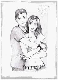 Imagenes A Lapiz De Parejas Besandose Pareja Enamorada Amor De Pareja Dibujos De Amor