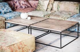 houten salontafel met metalen onderstel woontheater mesa de diseno muebles mesa muebles de madera