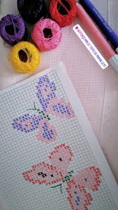 Etamin Kelebek Boncuk Kanavice Tasarimlari Kanavice Ornekleri