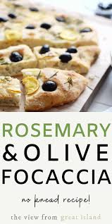 Rosemary And Olive No Knead Focaccia Bread Bread Focaccia Knead Mediterran Olive Rosemary In 2020 Italienische Gerichte Bestes Brot Rezept Lebensmittel Essen