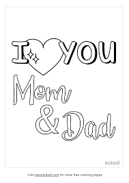 You can now print this beautiful i love you dad coloring page or color online for free. I Love You Mom And Dad Coloring Pages Free Words Quotes Coloring Pages Kidadl
