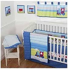 I was too paranoid to use the. Amazon Com Sumersault 10 Piece Crib Bedding Set Choo Choo Baby