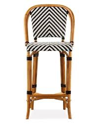 Black And White Wicker Bar Stools Parisian Bistro Woven Bar Stool Woven Bar Stools Parisian Bistro Wicker Bar Stools