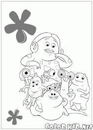 Monster coloring pages for kids. Coloring Page Monsters Kindergarten