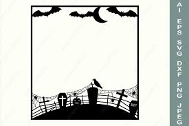 The winner will have their shot critiqued by that month's industry pro guest star, and all shots submitted will be critiqued by animator island. Halloween Frame With Graveyard Bat Spider Web Svg Border 834717 Illustrations Design Bundles