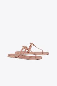 Get free shipping on designer shoes, handbags, clothing & more of this season's latest styles from designer tory burch. Tory Burch Mini Miller Jelly Thong Sandals In Rose Gold Pink Lyst