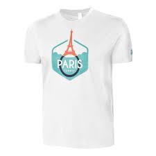 Great savings free delivery / collection on many items. Wilson Paris Tech T Shirt Herren Weiss Mehrfarbig Online Kaufen Tennis Point