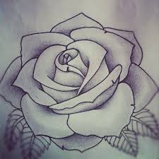 Rose Tattoo Design By Alyx Wilson Society6 Rose Tattoo Design Tattoo Stencils Tattoo Outline