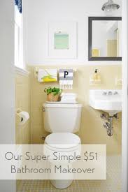 Gray and yellow bathrooms that delight. Cheap Charming Our 51 Bathroom Makeover Young House Love