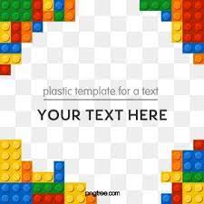 Colorful Border Decoration Memphis Background Lego Lego Frame Lego Blocks