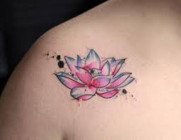 Looks like watercolor art on body. Tatto Wallpapers Watercolor Tattoo Lotus Flower