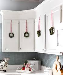 Kitchen cabinets don't have to be brown wood to be rustic. Christmas In The Kitchen