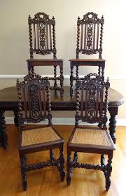 Set 4 Antique French Carved Oak Barley Twist Dining Chair Hunt Black Forest Carved Dining Chairs Antique Oak Furniture Dining Chairs