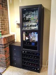Walker edison furniture company industrial wood and metal bar cabinet with wheels wine glass and bottle kitchen storage shelf, 33 inch, grey wash. Pin On Wohnzimmer
