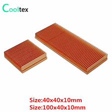 pure copper heatsink skiving fin diy