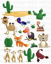 Desert Animal Clipart Cute Animal Clip Art Wild Animal Etsy Animal Clipart Clip Art Desert Animals
