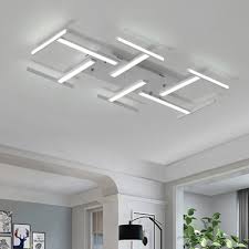 White Bar Led Lighting Fixture Nordic Style Metallic Art Deco Ceiling Light For Coffee Shop Beautifulhalo Com