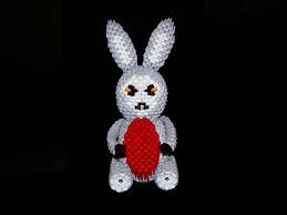 3d Origami Easter Bunny Tutorial Part2 3d Origami Origami And Quilling Origami Art