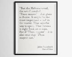 Brush up on the details in this novel he has written about mice and men, and some wrathful grapes, but in his novel east of eden, john steinbeck sets his sights a little higher and takes on the book of genesis. A Thematic Analysis Of John Steinbeck S East Of Eden Owlcation