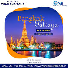 Book Your Bangkok Tour Package At The Best Price And Enjoy Sun Soaked Mornings The Breezy Evenings Travel Brochure Design Travel Poster Design Travel Creative
