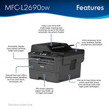 Universal printer driver for pcl. Brother Mfc L2690dw Monochrome Laser All In One Printer Duplex Printing Wireless Connectivity Walmart Com Walmart Com