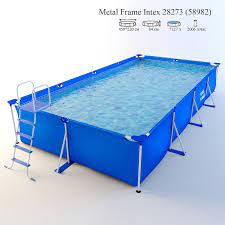 Cleaning your pool should be a routine part of your outdoor maintenance schedule. 450x220x84 Cm Intex Rectangular Family Pool With Detachable Steel Metal Frame Family Paddling Leisure Swimming Pools Pool Accessories Aliexpress