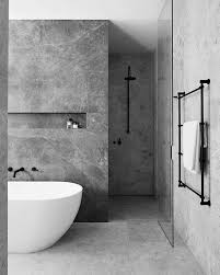 The rigid application of square and rectangular shapes is contrasted only by the curves of the faucet spouts. Something Exquisite Is Always Just Around The Bend Modern Bathroom Modern Bathroom Design Bathroom Design