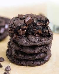 Soft And Chewy Triple Chocolate Chip Cookies Made With Semi Sweet Chips Chocolate Chu Chocolate Chip Cookies Triple Chocolate Chip Cookies Best Cookie Recipes