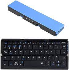 Amazon.co.jp: 3E 3E-BKY6-BL Wireless Keyboard (Bluetooth/Android/iOS/Win),  Folio Type, Plier (60 Keys, Blue) : Computers