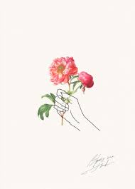 A New Era Begins Back With You Shortly Holding Flowers Line Art Floral Drawing Hand holding flowers stamp floral rubber stamp dainty hand | etsy. holding flowers line art floral drawing