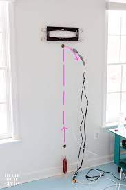 How To Hide Cords On A Wall Mounted Tv Home Decor Diy Home Improvement Home Diy