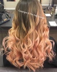 Peach hair is one of the hottest beauty trends! Pastel Pink Pastel Peach Ombre Waves Hair Color Pastel Pastel Hair Hair Color