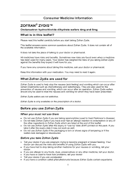 Children 4 to 11 years of age—at first, 4 mg taken 30 minutes before starting cancer treatment. Zofran Zydis