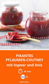 Pikantes Pflaumen Chutney Rezept Pflaumen Chutney Chutney Fettarme Desserts