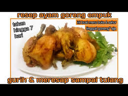 Ungkep kurang lebih 25 menit. Cara Masak Ayam Goreng Gurih Empuk Bumbu Meresap Resep Ayam Ungkep Youtube